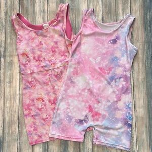 Girls Gymnastics Leotards (size 7/8)